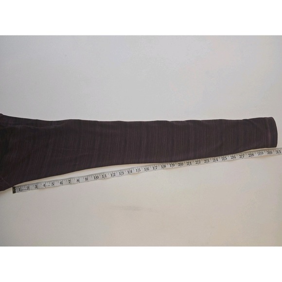 Lululemon High Times Pant 30" Cyber Red Bordeaux Drama Sz 6 Long Ankle Striped - Picture 9 of 9